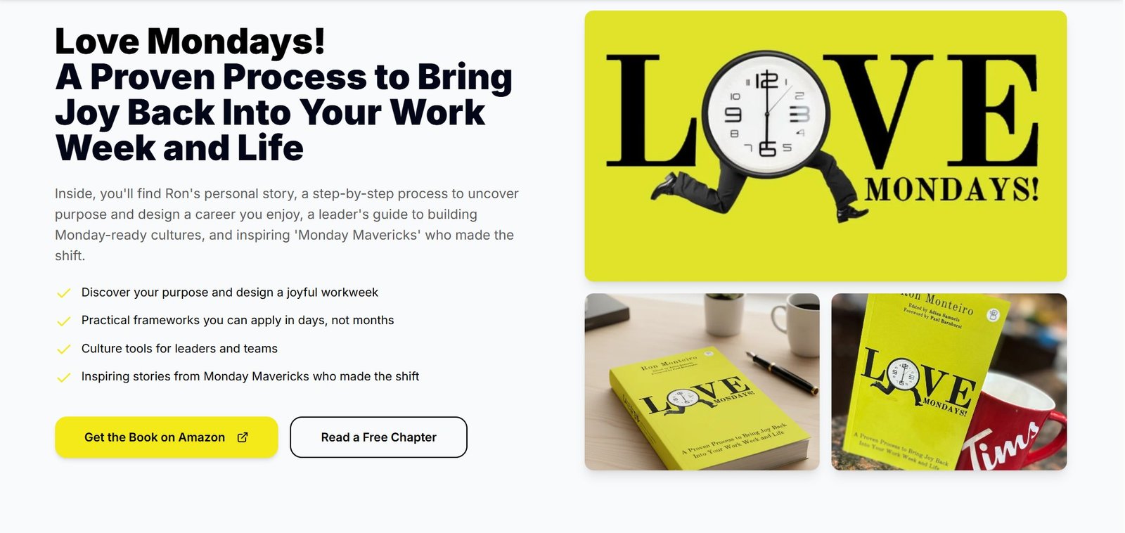 Ron Monteiro Website — Services Section